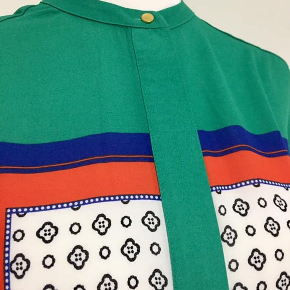 🍒5/$20🍒H&M Colourful Print Sheer Blouse - Picture 3 of 7